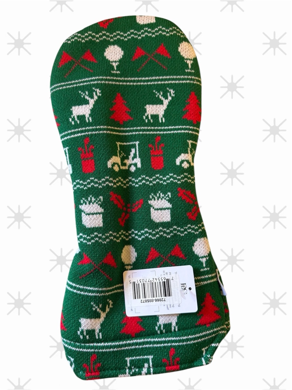 PRGFestive Green Holiday Golf Club Driver Headcover